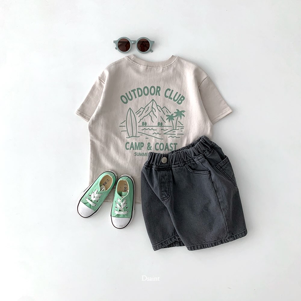(2pack) D.saint Camp Graphic Cotton Short Sleeve Tee  — Kids