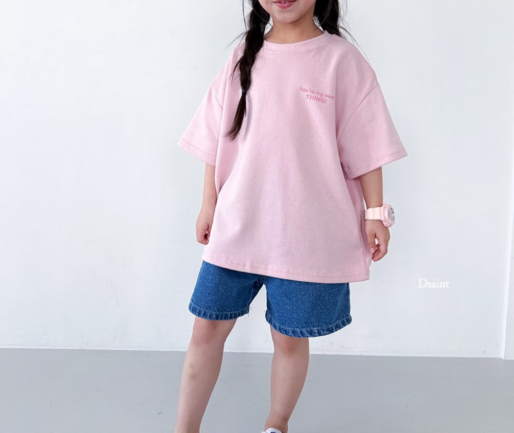 3Pack D.saint Lettering Short Sleeve Cotton Tee  — Kids