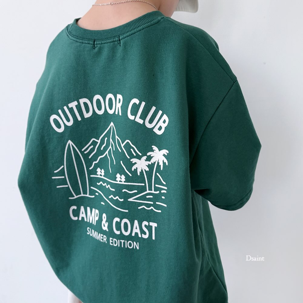 (2pack) D.saint Camp Graphic Cotton Short Sleeve Tee  — Kids