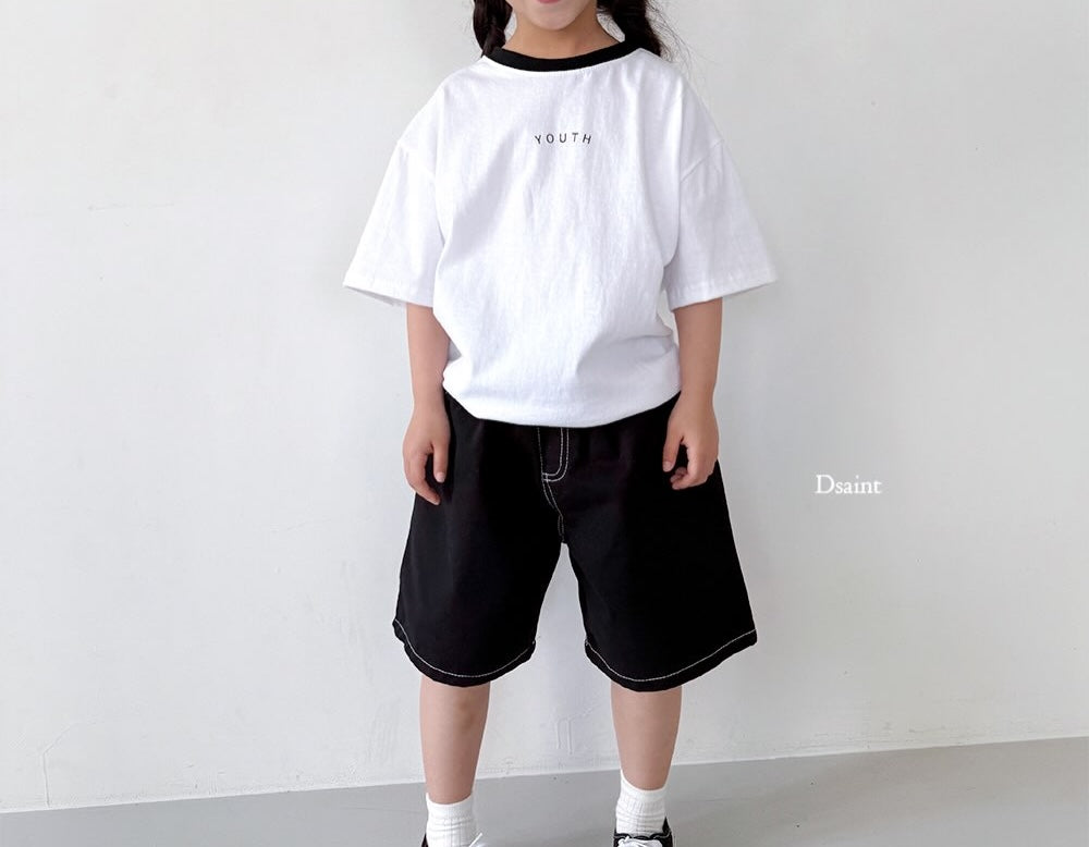 (2pack) Lettering Short Sleeve Cotton Tee  — Kids