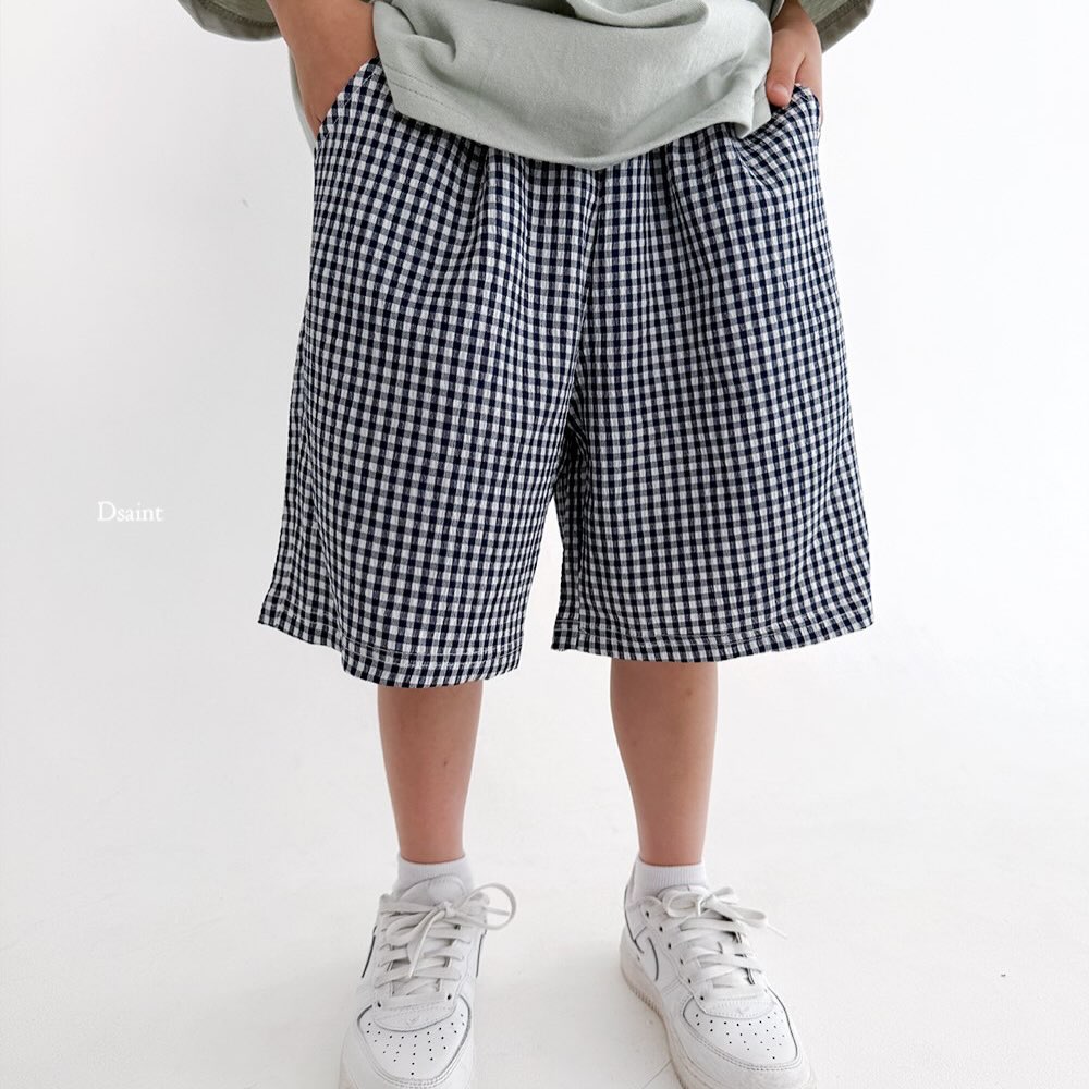 2-Pack D.saint Yam Yam Check Shorts — Kids