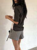 Ore Colour-Block Dolman Sleeve Cotton Tee