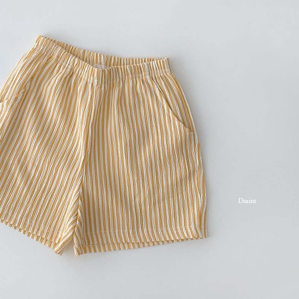 (2pack) D.Saint Striped Cotton Short Pants - Kids
