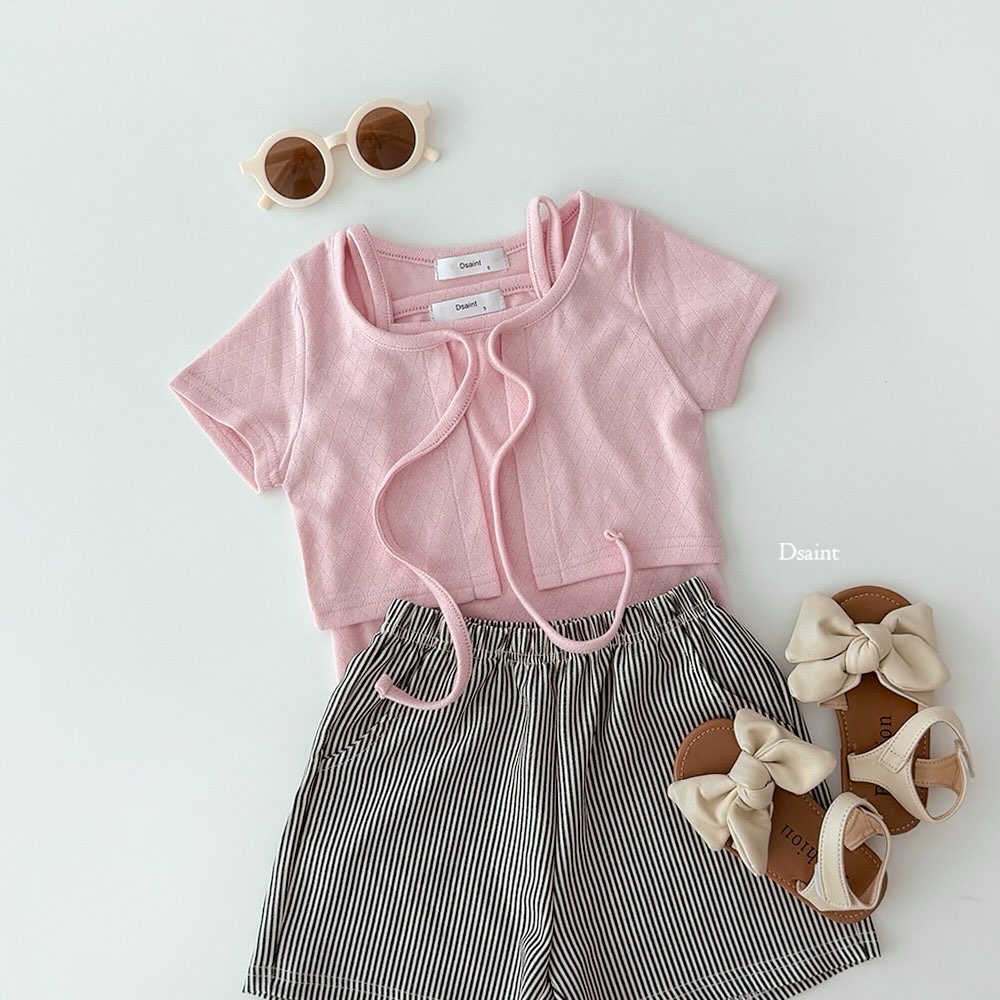 2-Pack D.saint Salang Strap Cardigan Set — Kids