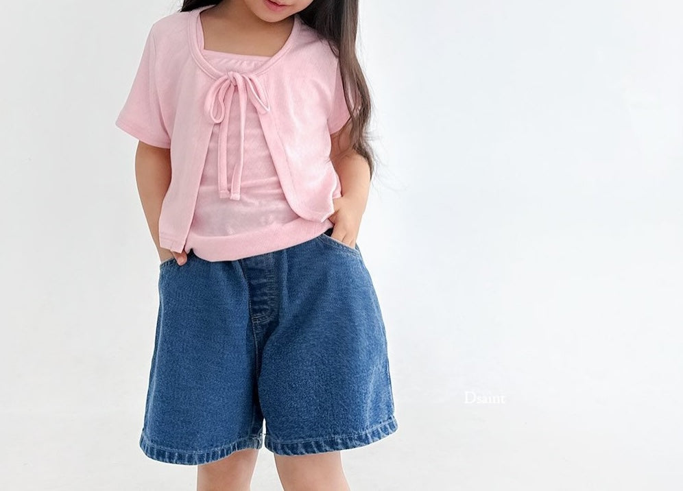 2-Pack D.saint Salang Strap Cardigan Set — Kids