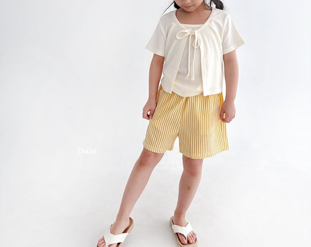 (2pack) D.Saint Striped Cotton Short Pants - Kids