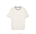 Contrast Trim Crew Neck Knit Tee — detail 3