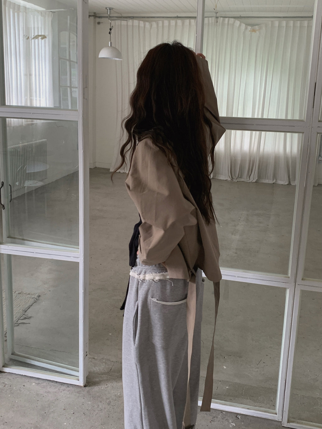 Stand Collar Half Field Jacket