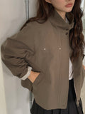 Stand Collar Half Field Jacket