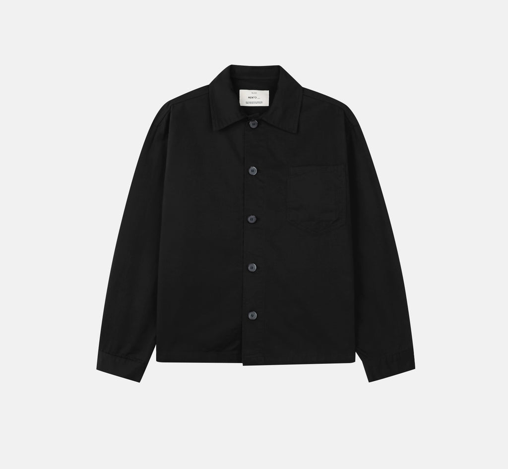 Mento Herringbone Cotton Shirt Jacket