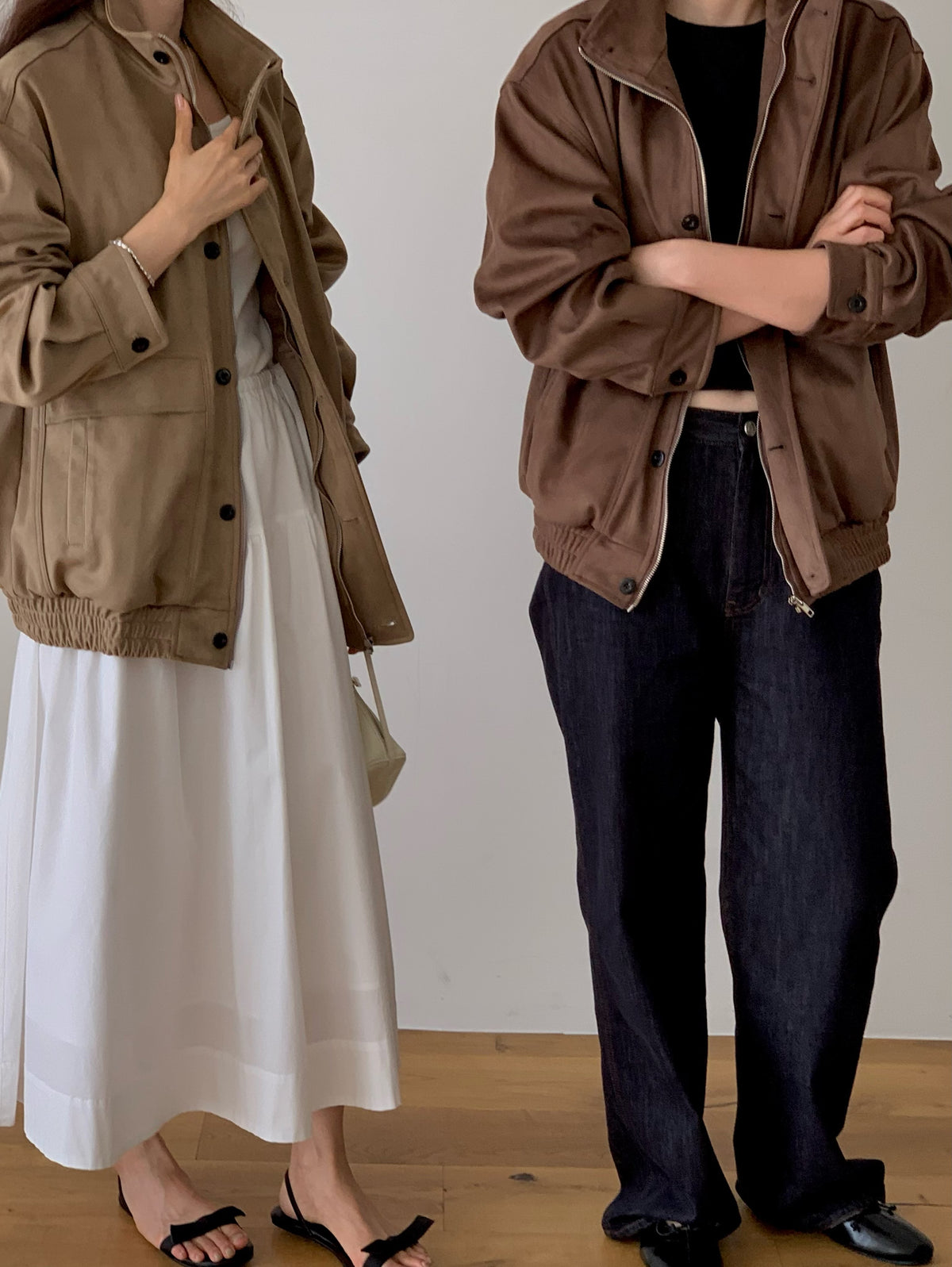 Suede field jacket