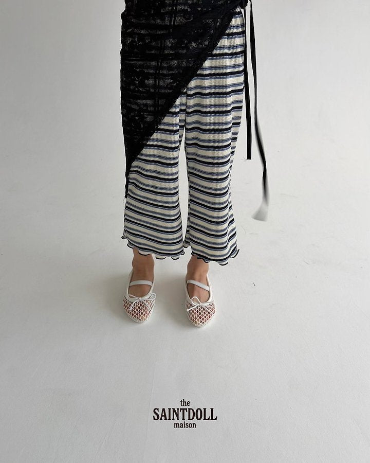 Saintdoll Multistripe Knit Top & Flare Pants Set — Kids