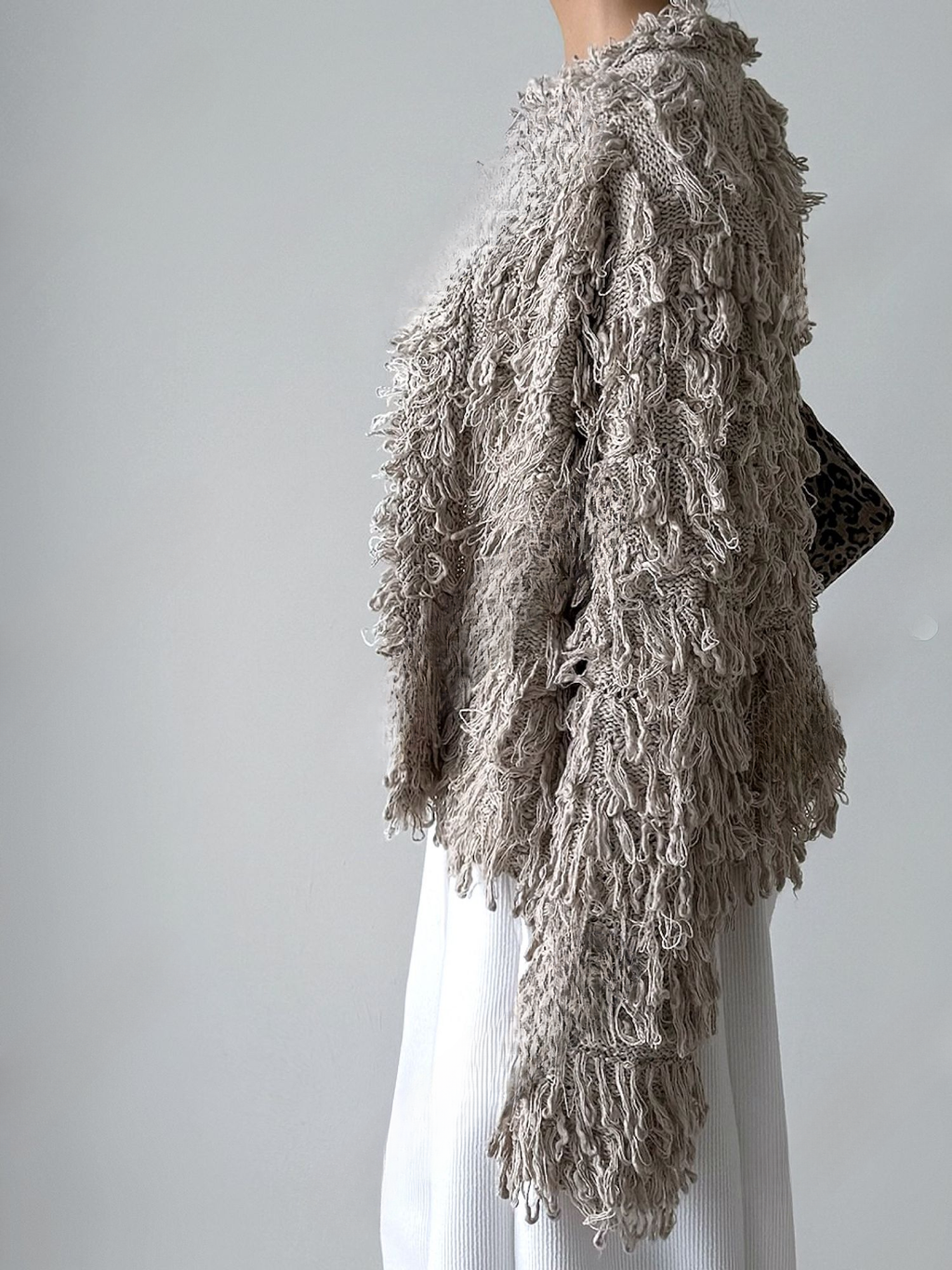 Fringe Knit Cardigan all colors on hangers