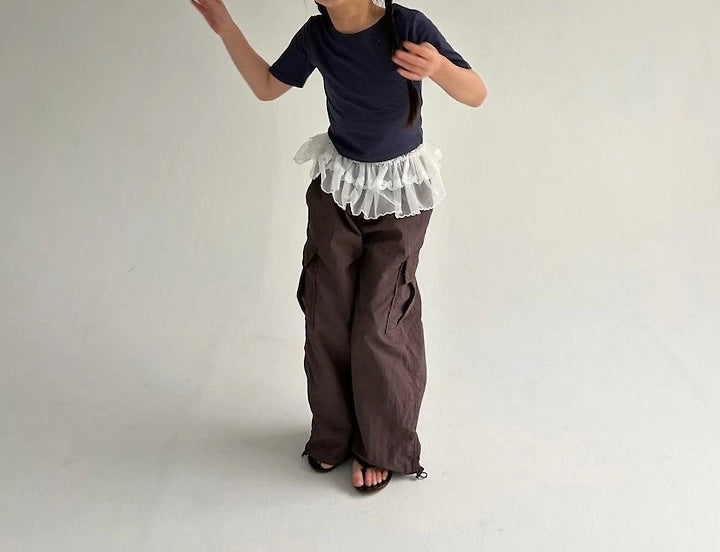 Saintdoll Cargo Anorak Wide-Leg Pants — Mother & Child Matching