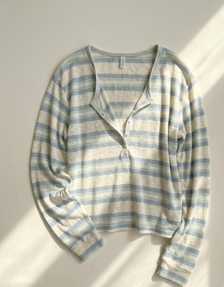 Mellounge Multi-Stripe Top