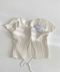 Mellounge Open Front Tie Knit Cardigan