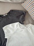 (2pack) Flatyou Ditsy Floral Puff Sleeve Crop T-Shirt