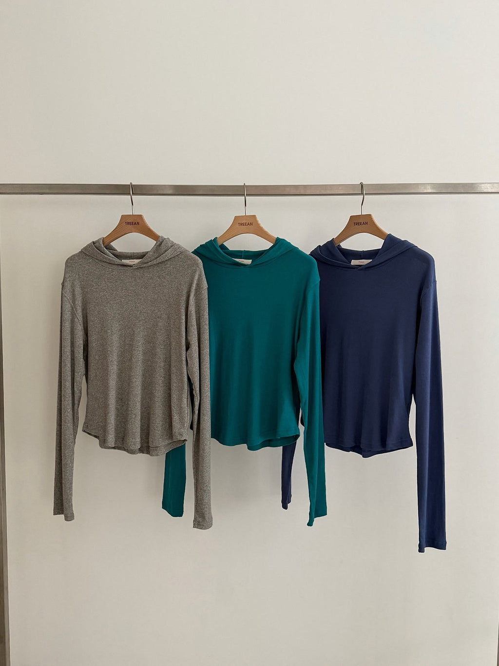 Draped Hood Long Sleeve Cropped Top