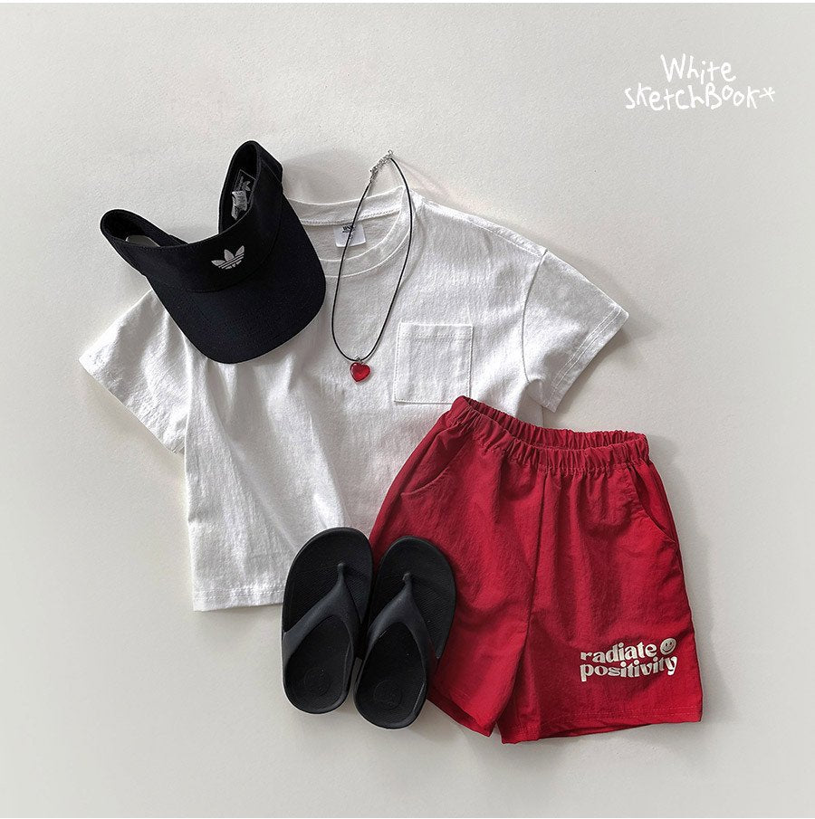 3Pack Slogan Print Nylon Shorts — Kids