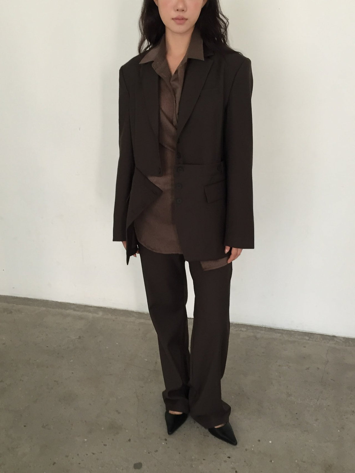 Two-Way Detachable Button Blazer Set