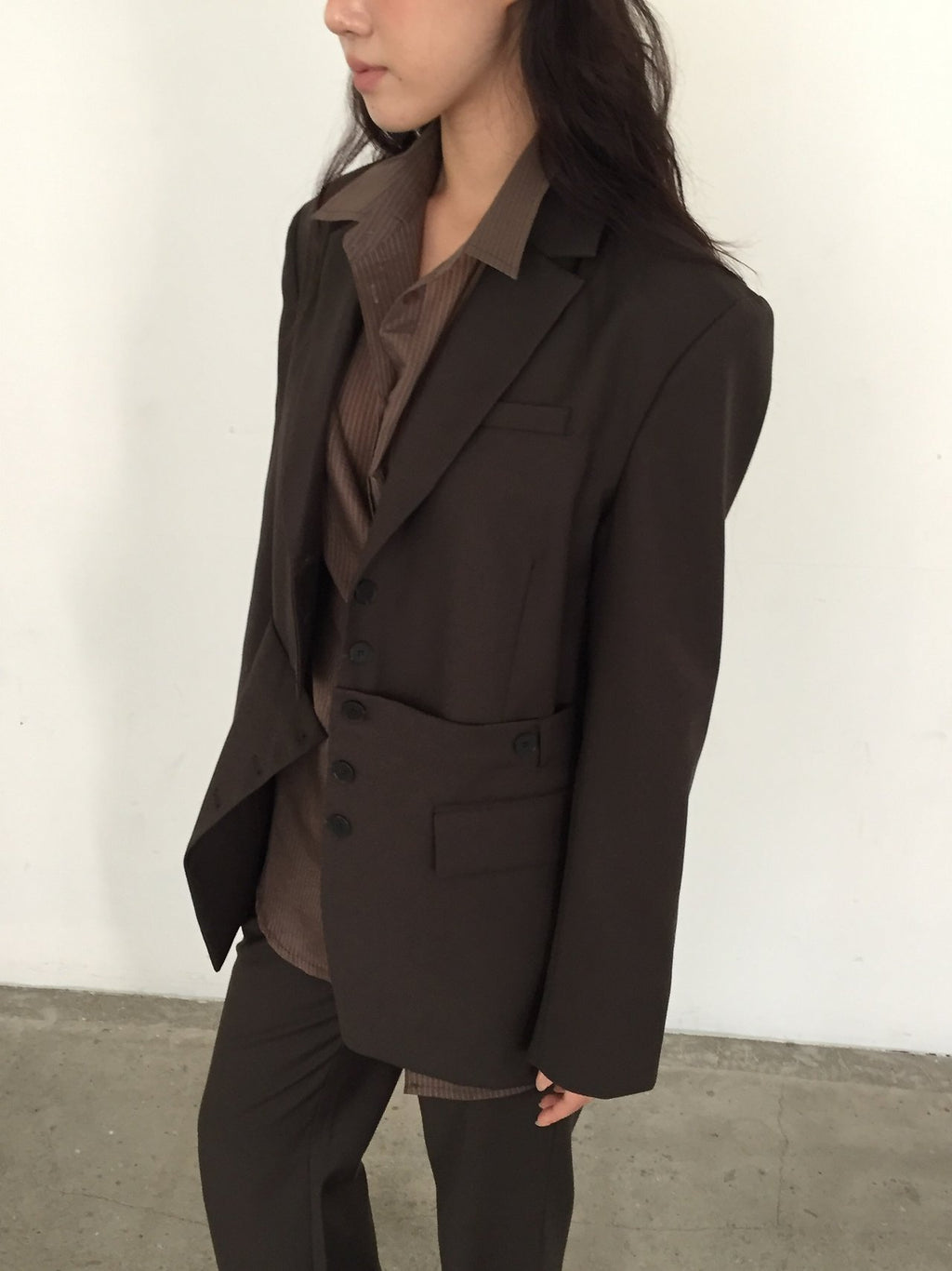 Two-Way Detachable Button Blazer Set