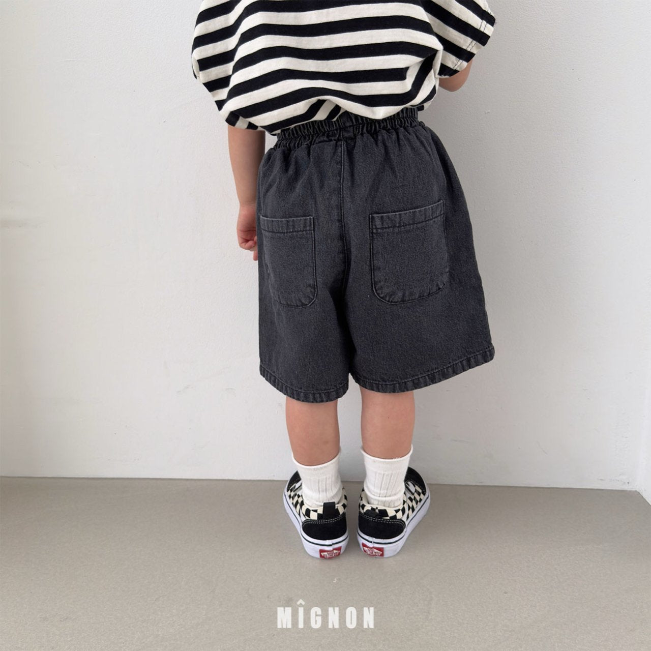 (2pack) Mignon Washed Denim Shorts — Kids