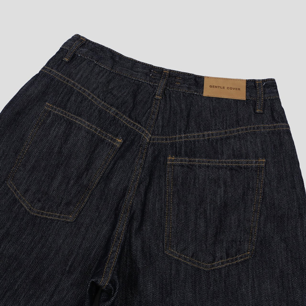 Pantaloni Larghi in Denim Premium Gentle Cover