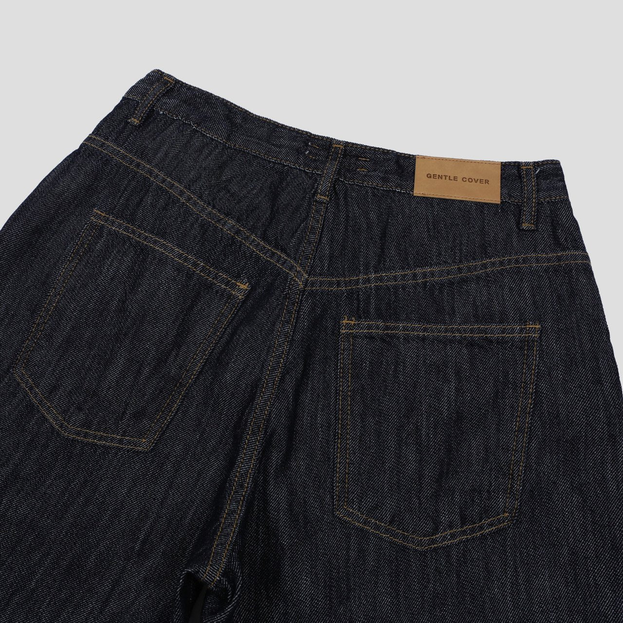 Pantaloni Larghi in Denim Premium Gentle Cover