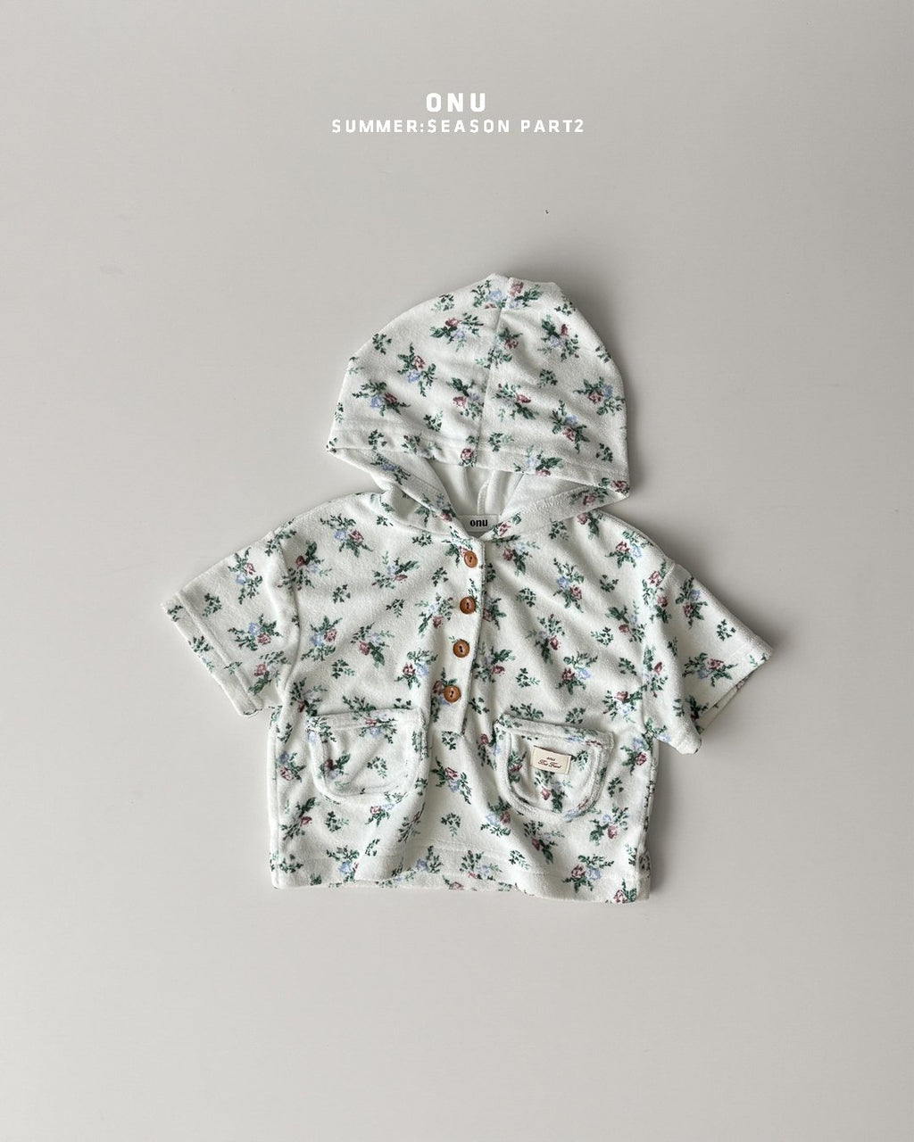 Onu Check Swimsuit (+ Optional Jacquard Beach Shirt & Floral Beach Hood) — Kids