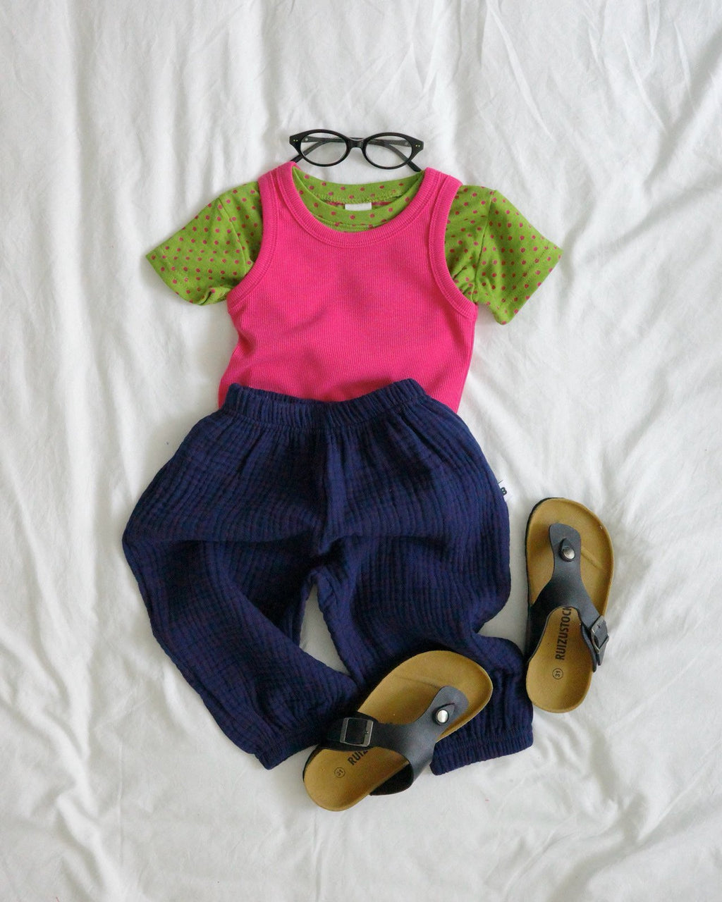 Bailey Crinkle Cotton Camisole & Pants Set — Kids