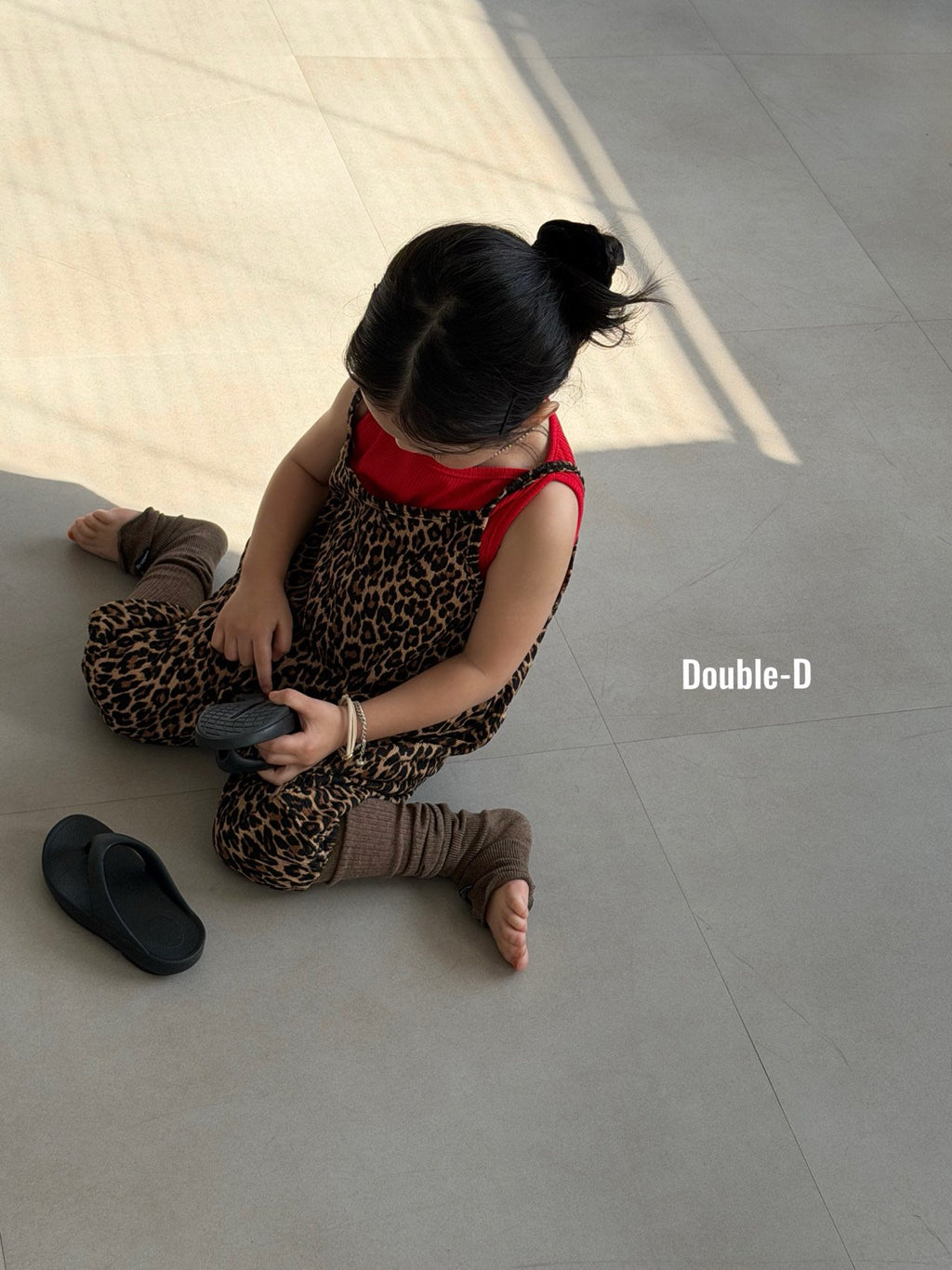 Double.D Leopard Balloon Dungaree Jumpsuit — Kids