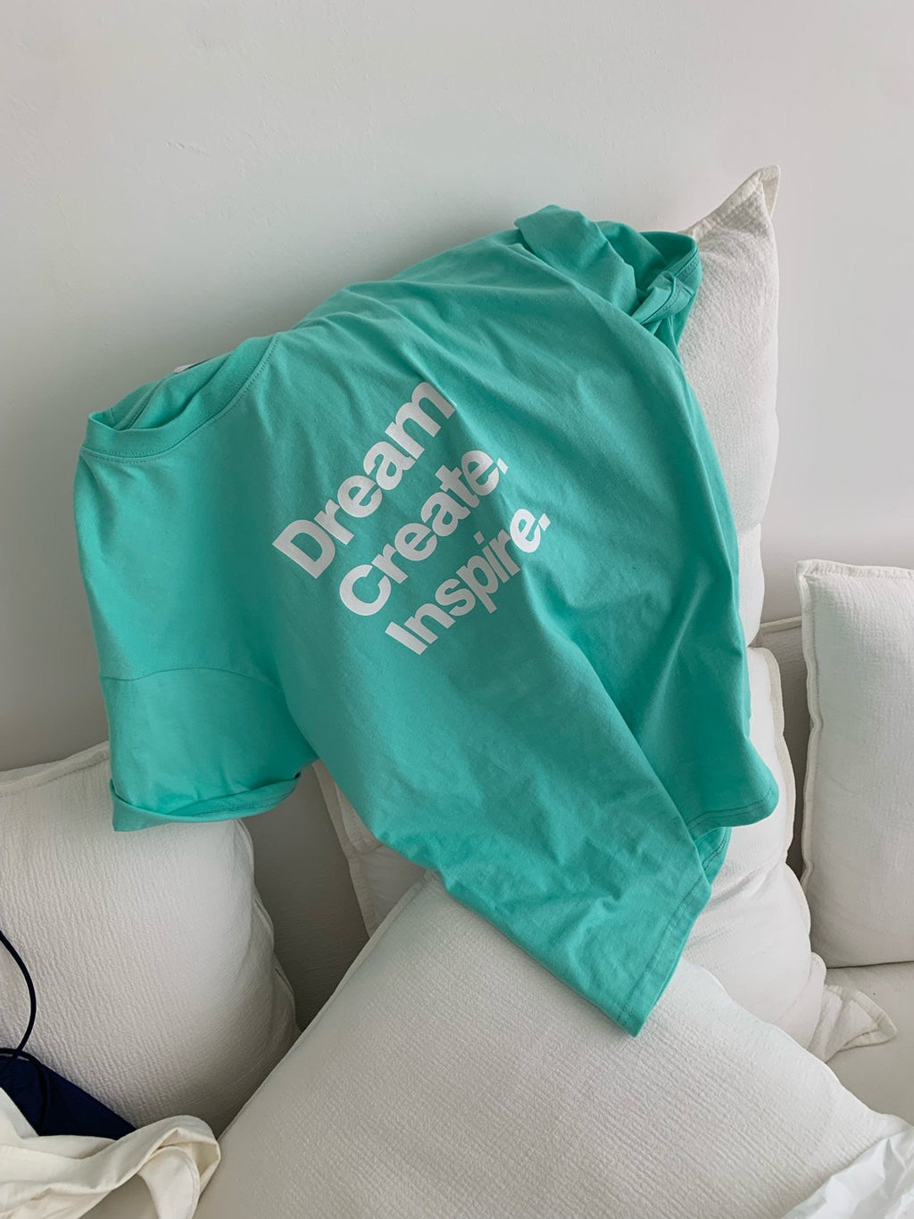 VAARA Dream Create Inspire Letter Print T-Shirt