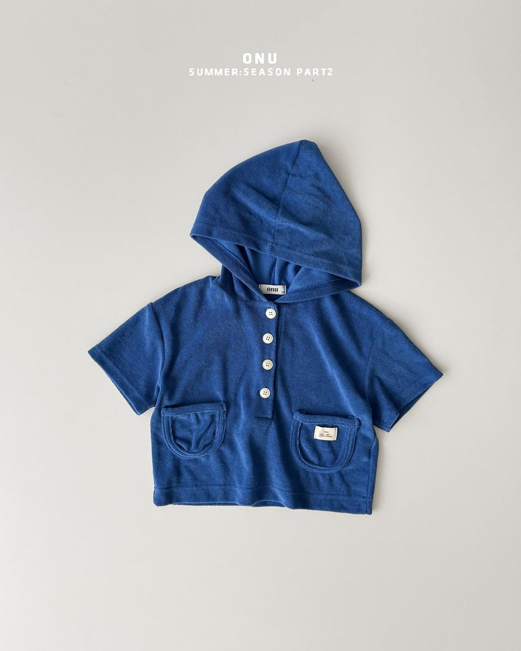 Onu Check Swimsuit (+ Optional Jacquard Beach Shirt & Floral Beach Hood) — Kids