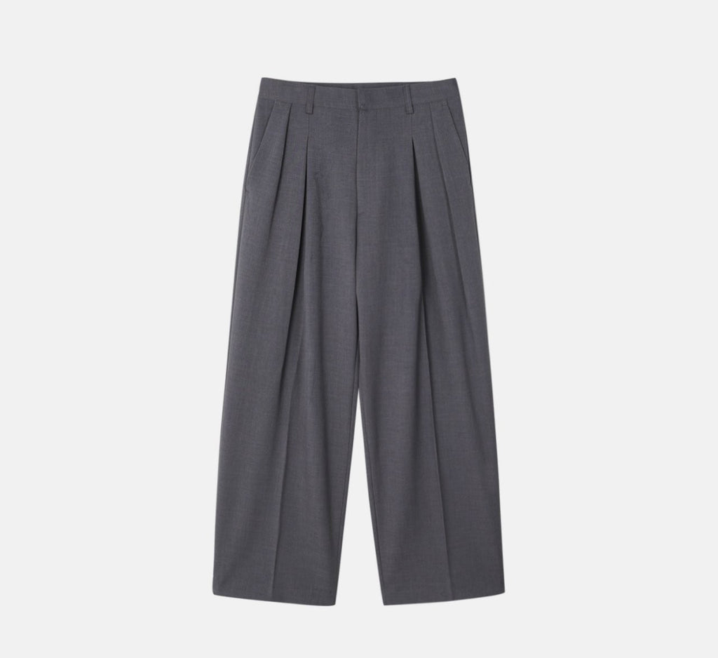 Pantaloni sartoriali a gamba larga con pinces