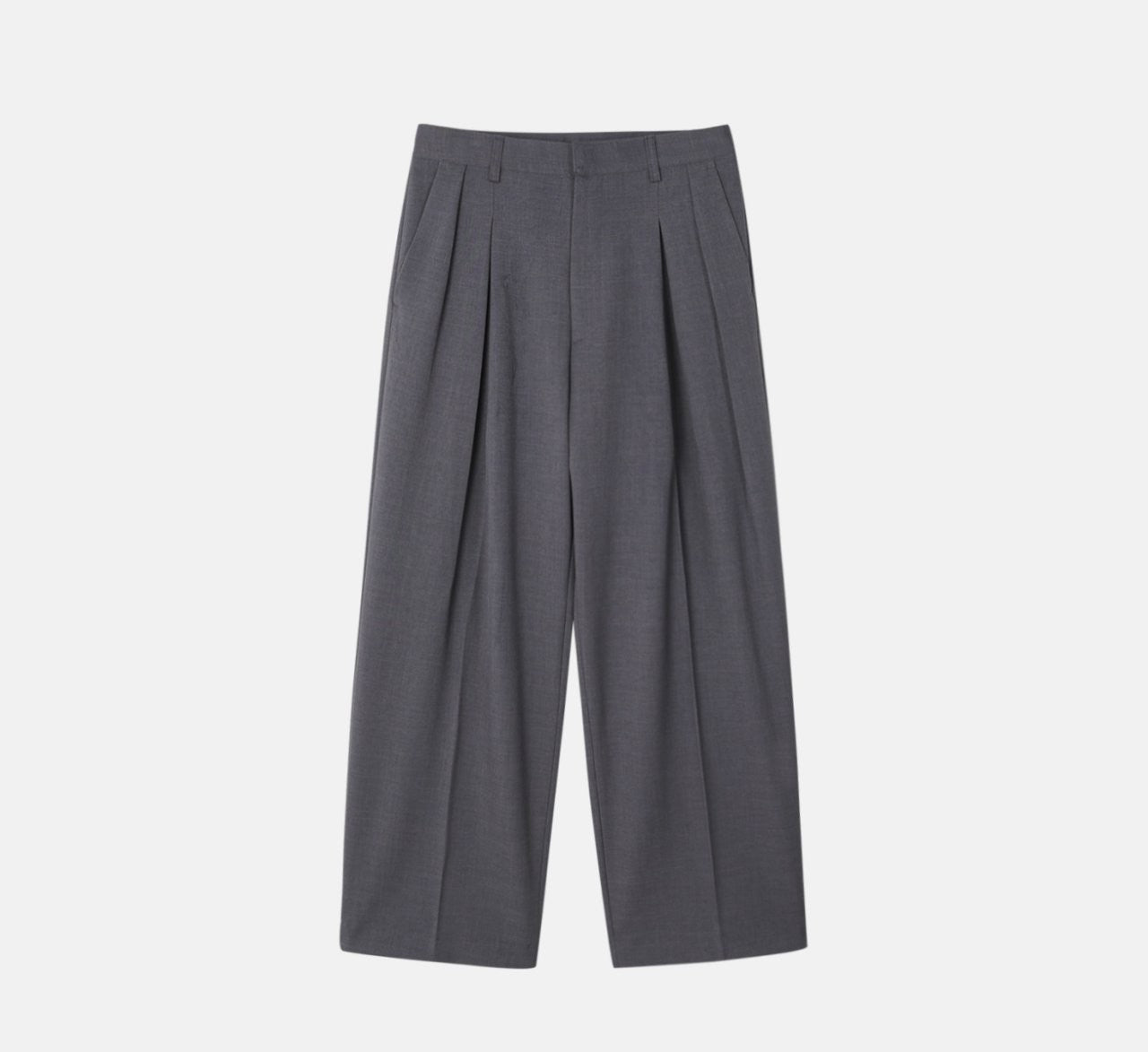 Pantaloni sartoriali a gamba larga con pinces