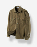Snap Button Overshirt with Chest Pockets