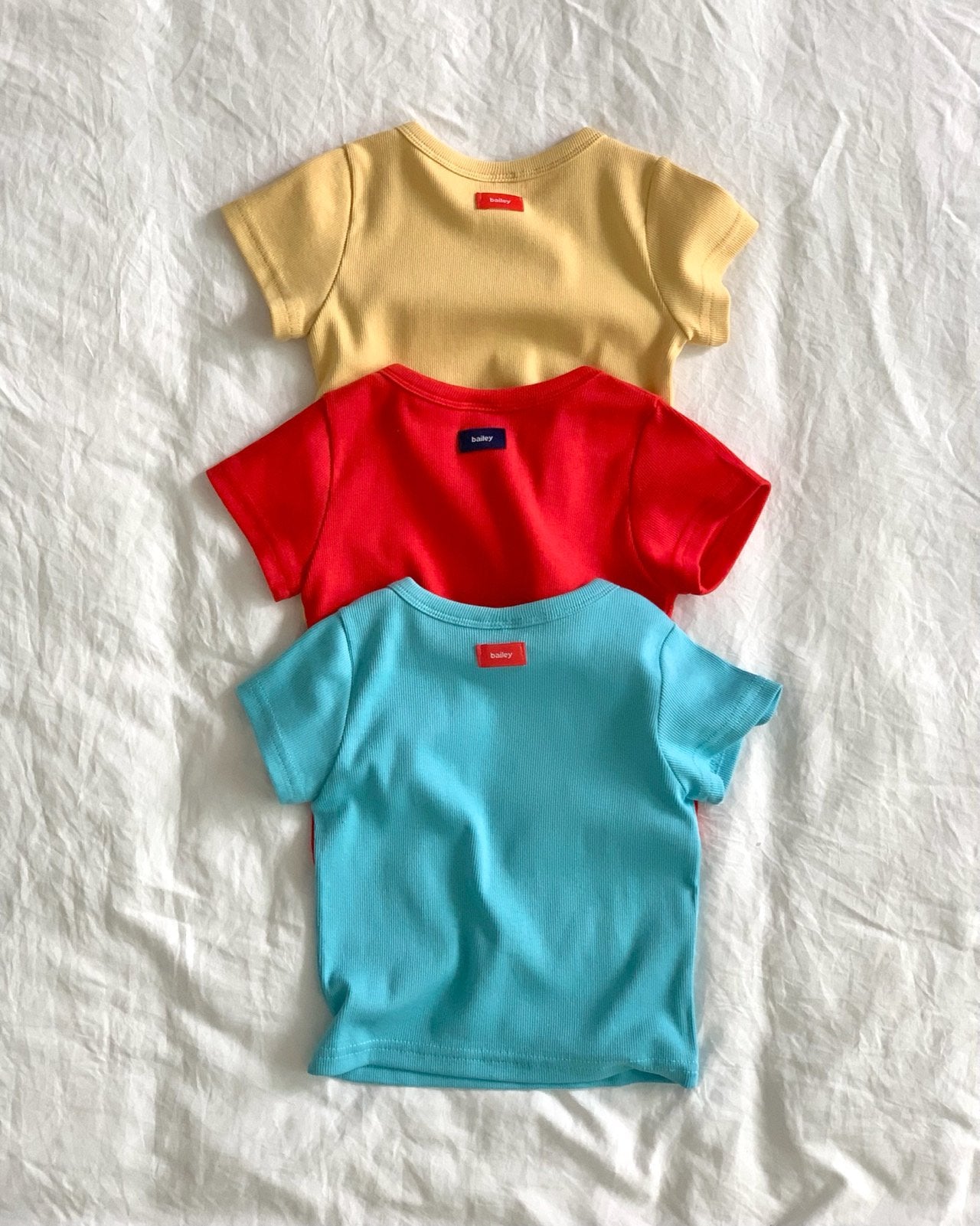 (2pack) Bailey Ribbed Short Sleeve Tee — Mother & Child Matching