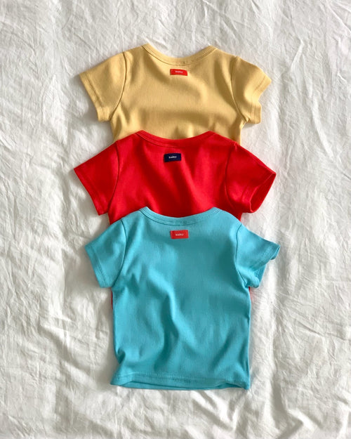 (2pack) Bailey Ribbed Short Sleeve Tee — Mother & Child Matching