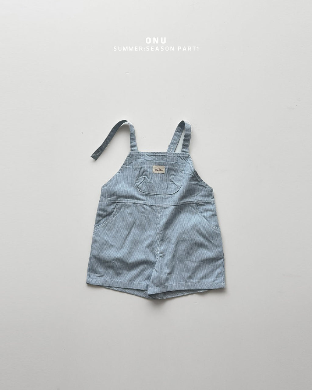 Onu Denim Dungaree Shorts (+ Optional Bunny Bear Graphic Tee) — Kids