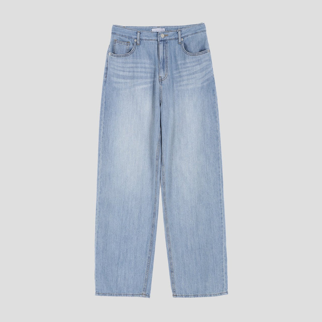 Pantaloni Larghi in Denim Premium Gentle Cover