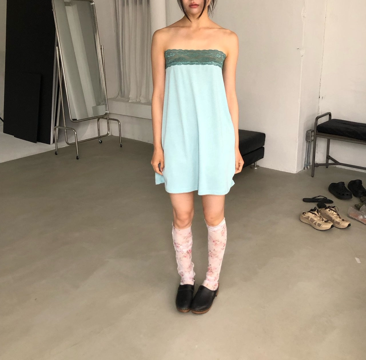 NueFlash Lace Band Two-Way Midi Skirt — Wear as Skirt or Tube Top