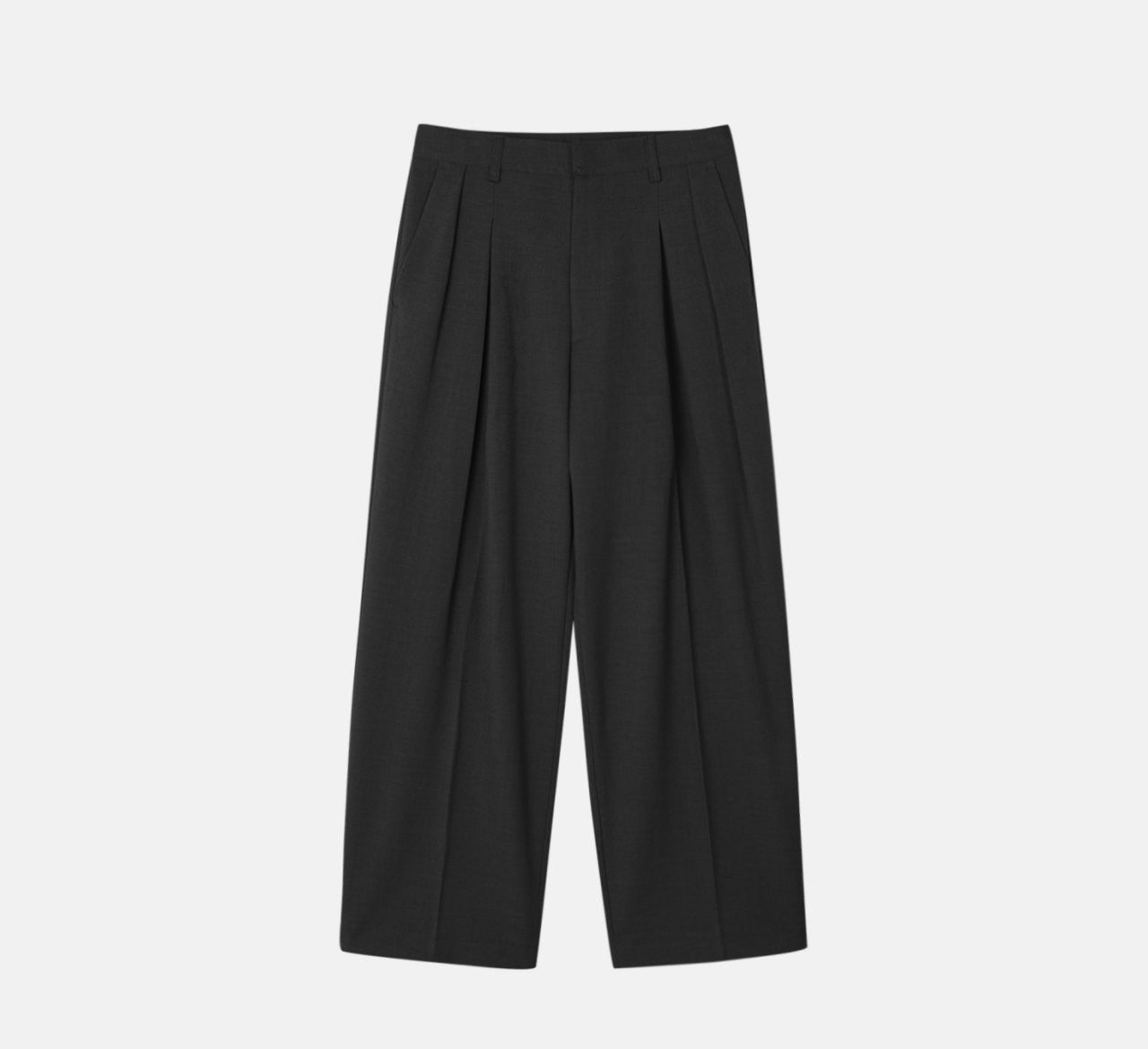 Pantaloni sartoriali a gamba larga con pinces