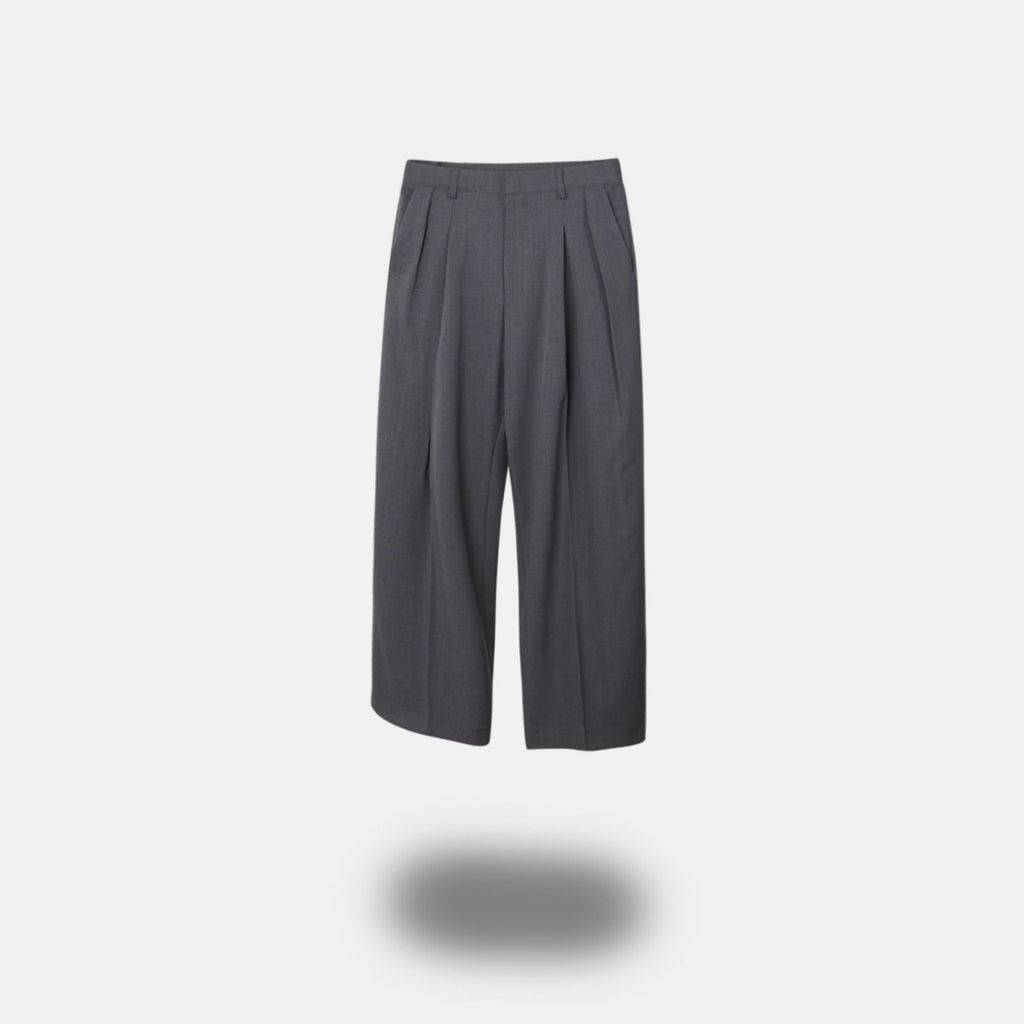Pantaloni sartoriali a gamba larga con pinces
