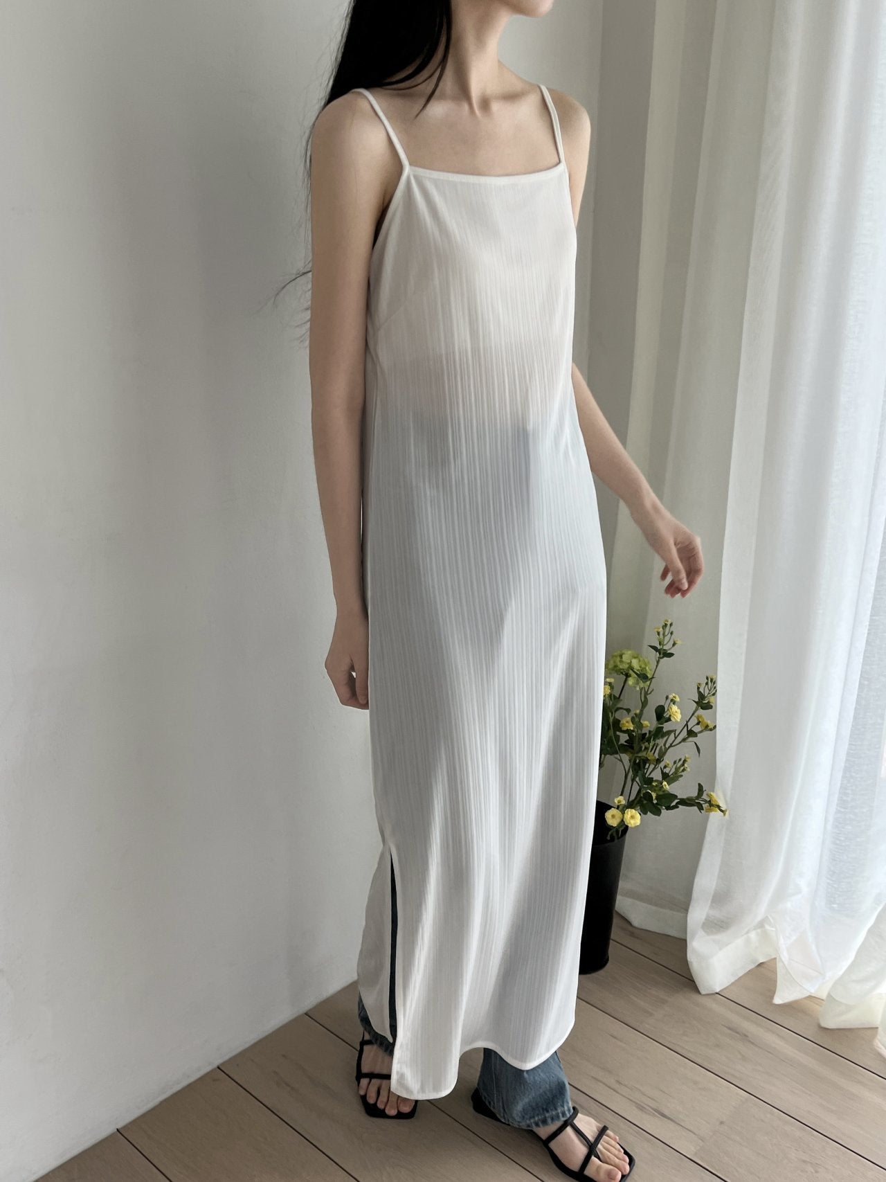 Flatyou Slip Dress & Wrap Skirt Set