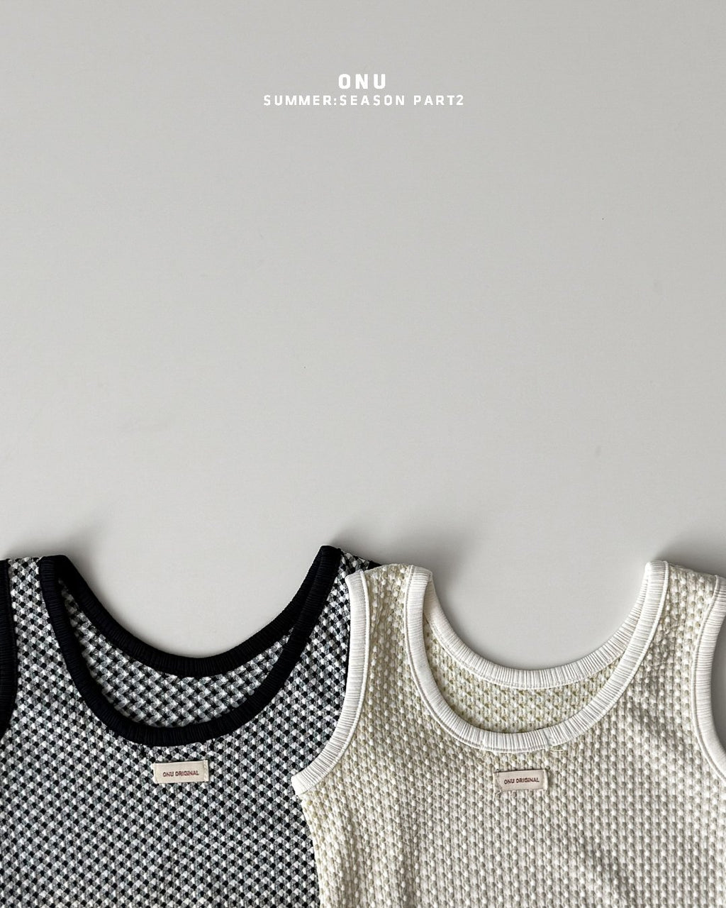 Onu Check Swimsuit (+ Optional Jacquard Beach Shirt & Floral Beach Hood) — Kids