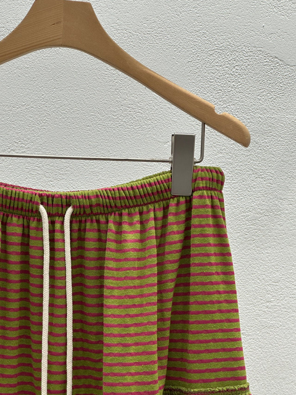 NueFlash Polka Dot Stripe Tiered Maxi Skirt