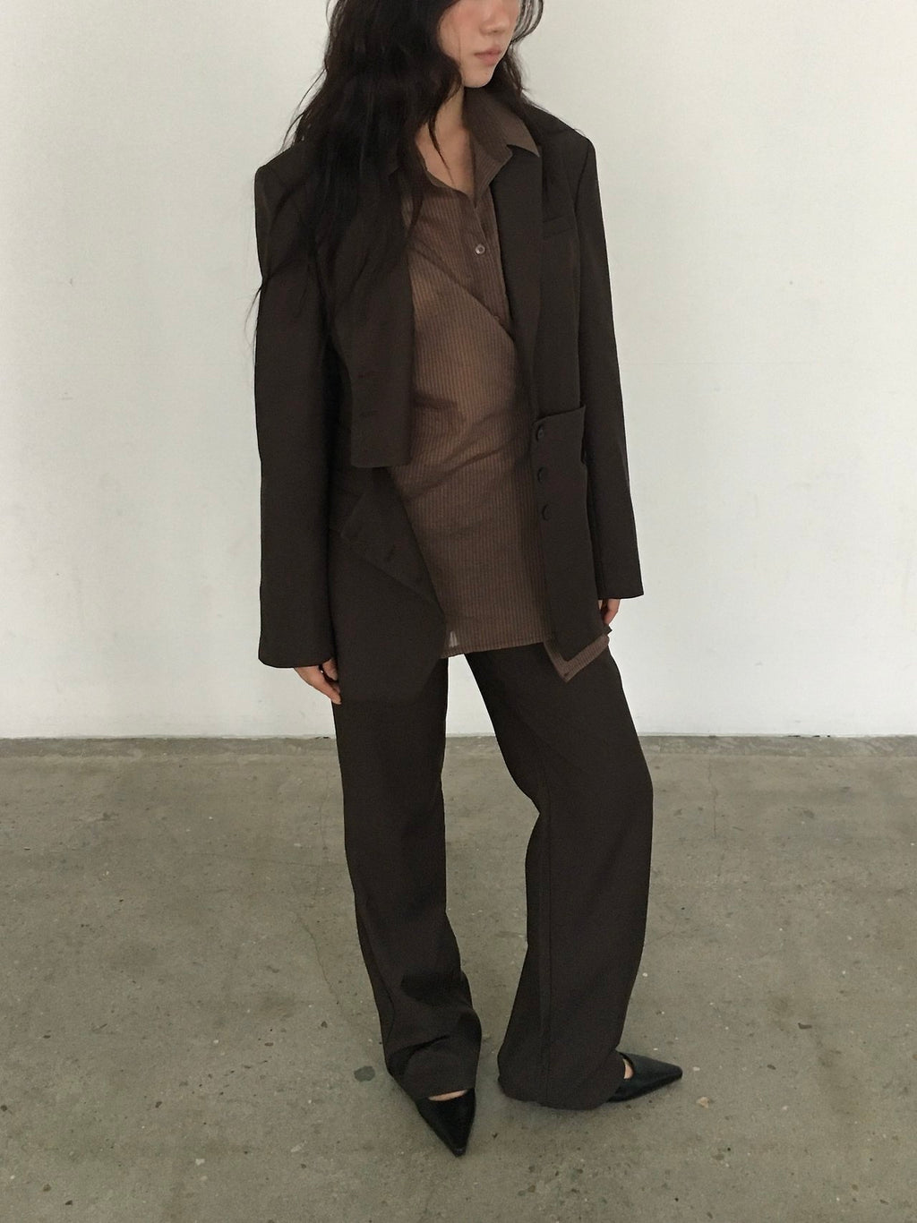 Two-Way Detachable Button Blazer Set