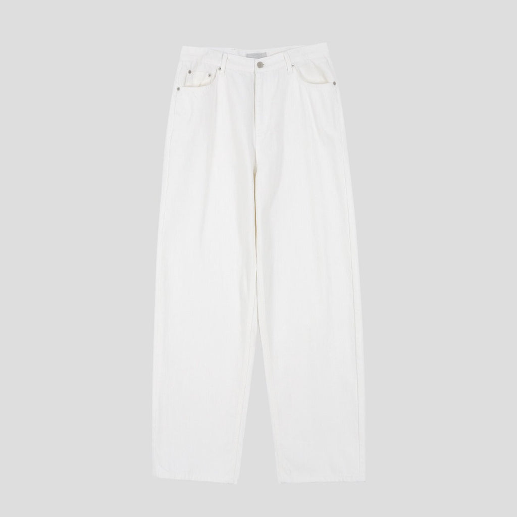 Pantaloni Larghi in Denim Premium Gentle Cover