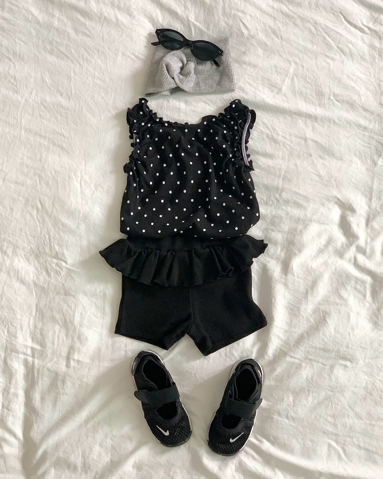 Bailey Polka Dot Ruffle Top & Frill Shorts Set — Kids