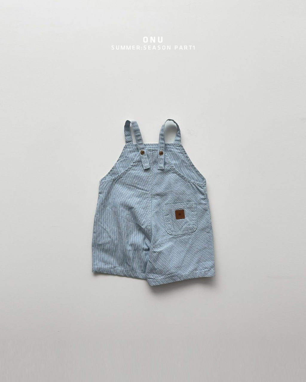 Onu Denim Dungaree Shorts (+ Optional Bunny Bear Graphic Tee) — Kids